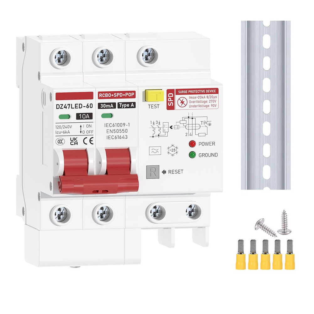Din Rail Circuit Breaker - Aşırı Yük Koruması Kaçak Akım Rölesi