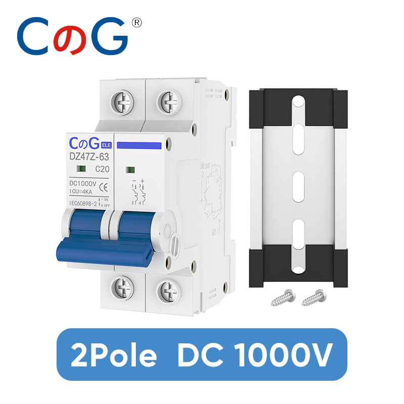Din Rail Circuit Breaker - CG 2 Kutuplu DC Minyatür Devre