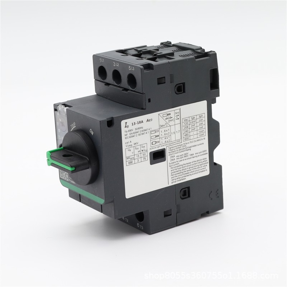 Din Rail Circuit Breaker - 3P Motor Devre Kesici GV2PE01C, Ayarlanabilir