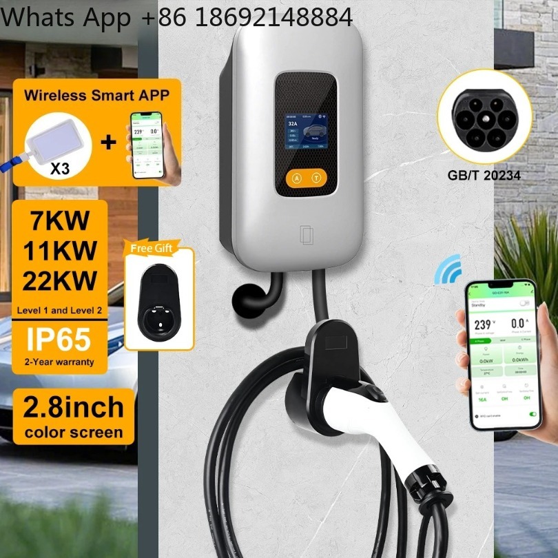 Ev Charger Wallbox - 32A EV Şarj İstasyonu GBT 22KW
