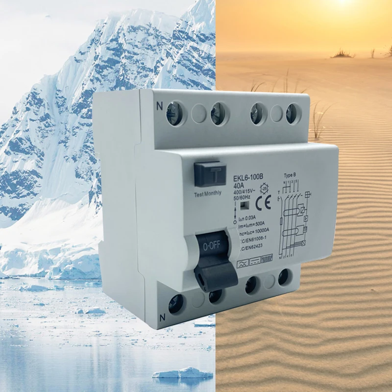 Tip B Toprak Kaçağı Koruma Ana - Din Rail Circuit Breaker incelemesi ve fiyatı