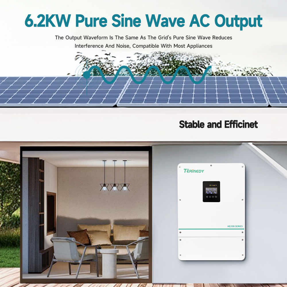 Akıllı 6kW 48V Dahili MPPT Saf - Hybrid Solar Inverter incelemesi ve fiyatı