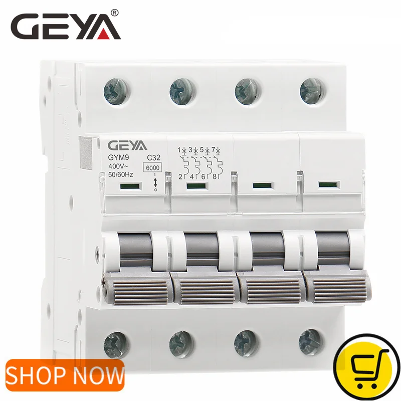 GEYA GYM9 4P MCB 6A-63A 6KA Ke - Din Rail Circuit Breaker incelemesi ve fiyatı