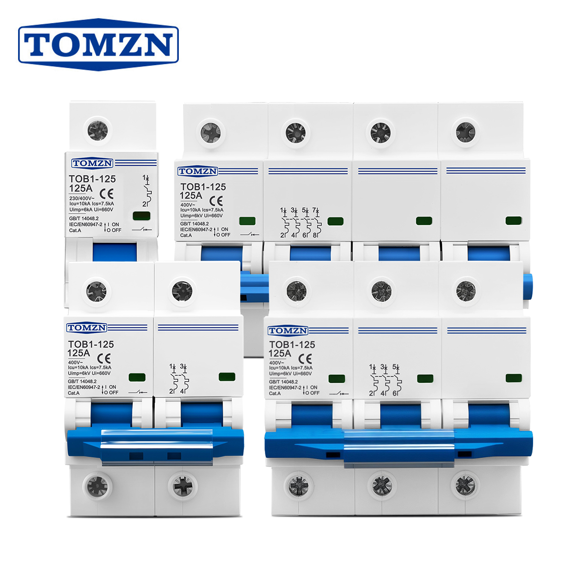 1P 2P 3P 4P 400V AC Yüksek Akı - Din Rail Circuit Breaker incelemesi ve fiyatı