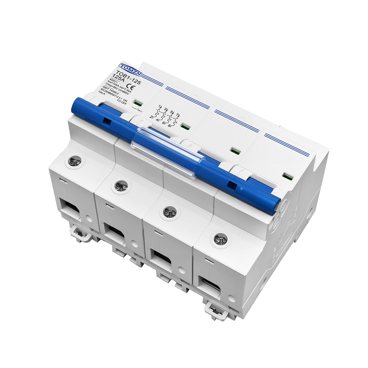 1P 2P 3P 4P 400V AC Yüksek Akı - Din Rail Circuit Breaker incelemesi ve fiyatı