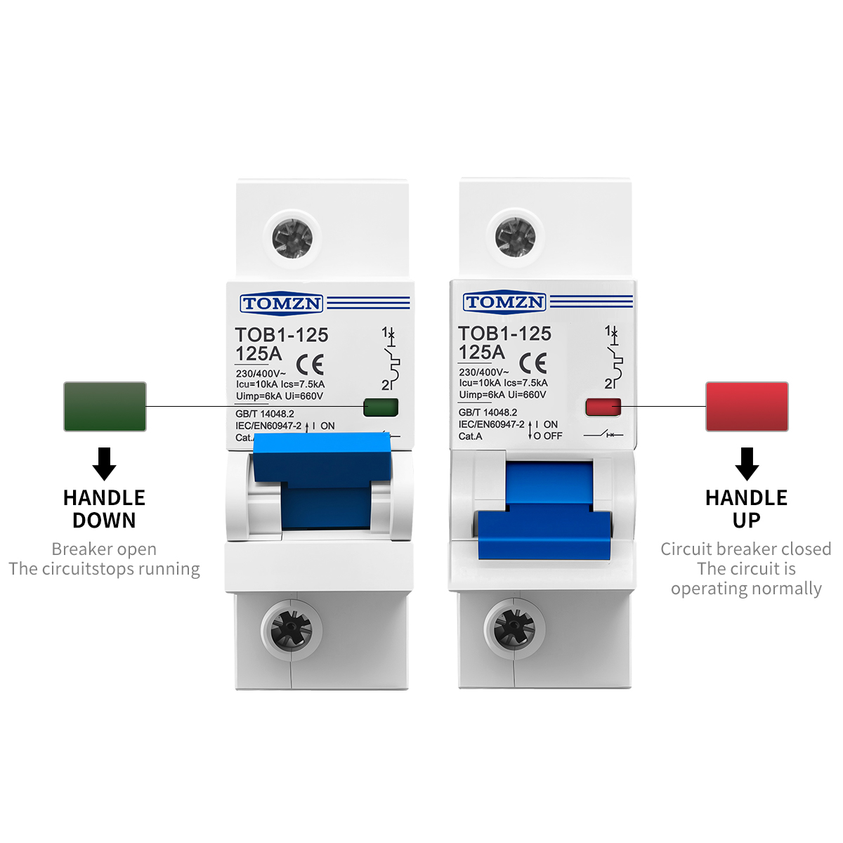 1P 2P 3P 4P 400V AC Yüksek Akı - Din Rail Circuit Breaker incelemesi ve fiyatı