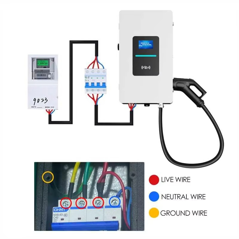 RSCHG 20kw CCS1 IP54 DC Elektr - Ev Charger Wallbox incelemesi ve fiyatı