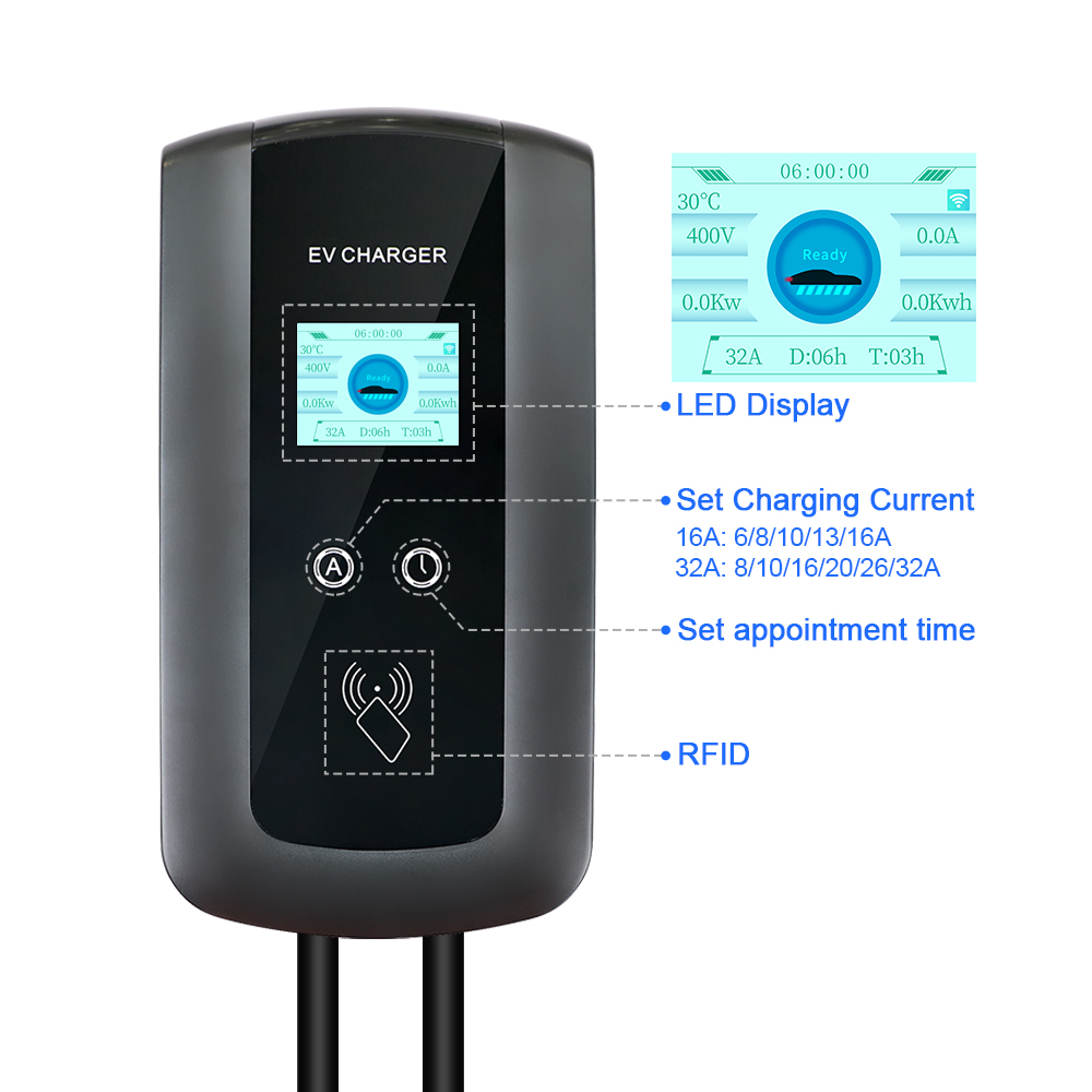 Kolanky 32A 7.2/22KW EV Şarj İ - Ev Charger Wallbox incelemesi ve fiyatı